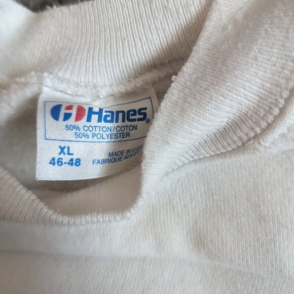 Vintage Hanes 90s Nautical Serigraph Monterey Sailboat Pullover Sweatshirt - Picture 5 of 8